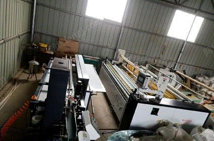 河南周口个人转让卫生纸加工设备3米复卷机自动切包装机一条生产线9.9成新。