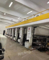 浙江温州转让2米宽6色印刷机,海宁人民机