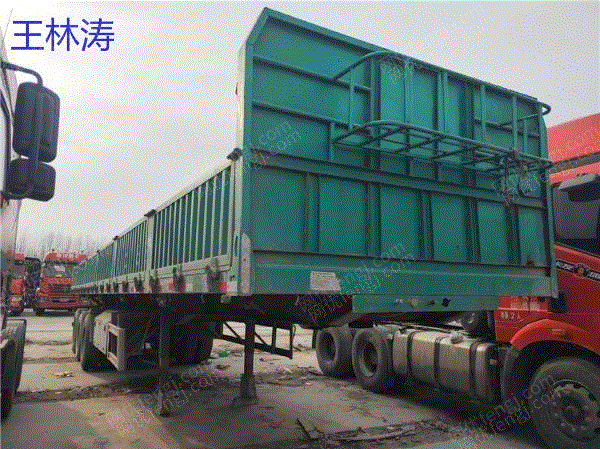 市场现货二手后翻自卸半挂车 手续齐全 包提户