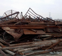 Large amount of scrap iron recovered from the construction site