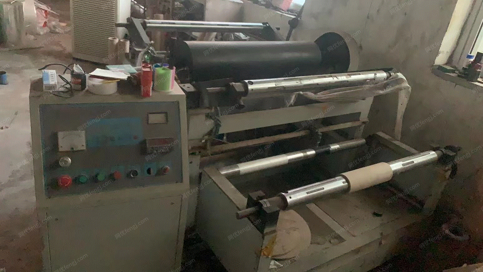 塑料厂就近处理11年国通6色80凹版印刷机（有轴），80东海干式复合机 1.2M分切机