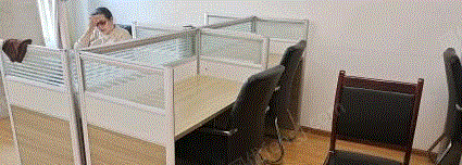 青海西宁转让二手办公桌，屏风位，工位，办公椅