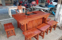 广东河源出售一套实木二手茶桌八九成新