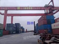 Transferred second-hand 40.5-ton MJ rail container gantry crane spans 40 meters and is manufactured by Sany Heavy Industry