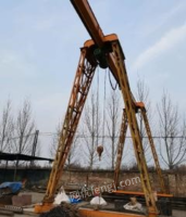 河北邯郸出售二手龙门吊一架，跨度9.5米，总长13.5高七米