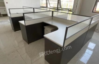 出售海口办公桌椅组合职员桌屏风工位财务桌中式办公桌