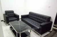 四川成都出售全新皮质沙发办公沙发商务接待会客沙发