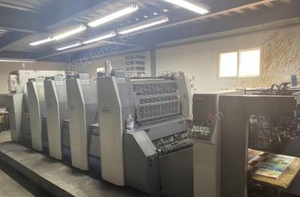 甘肃兰州转让二手印刷设备日本利优比924对开四色，科雷ctp，08机，折页机，覆膜机等一批。