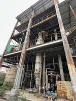 浙江杭州在位用的材质316L，附件泵、电柜齐全的10吨三效强制循环蒸发器出售