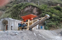 云南红河哈尼族彝族自治州二手半移动制砂机打砂机时产30吨制砂生产线制砂机打砂机处理中