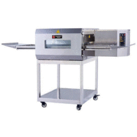 柏川商用15寸链式热风循环披萨履带式烤箱燃气型直管披萨电烤炉出售