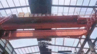 山东泰安QDY型双梁二手32吨冶金吊跨度22.5米转让