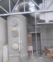 河南郑州出售环保设备，喷淋塔，光氧催化，活性炭过滤箱，15千瓦风机