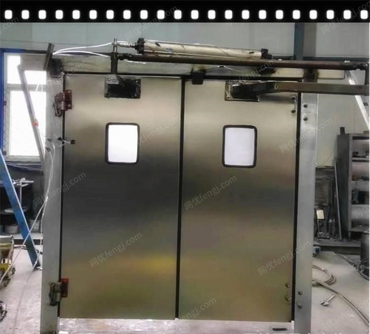 山东泰安出售不锈钢自动风门配矿用液压装置对开式无风压调节风窗0.8×0.9m