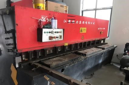 浙江杭州因公司规模扩大更新设备，闲置不锈钢剪板折弯开槽机器打包转让