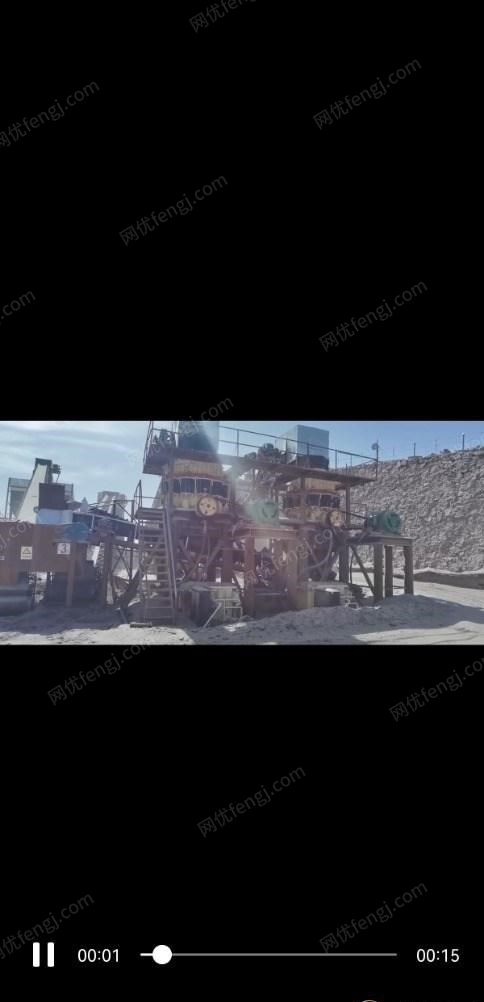 内蒙古乌兰察布出售闲置2020年11月新购磊蒙碎石生产线全套设备,ZW1360B棒条喂料机等