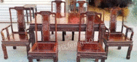 山东潍坊出售国际红木餐桌缅甸鸡翅木餐桌