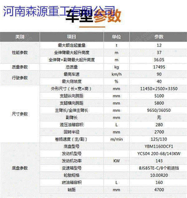 汽车起重设备出售