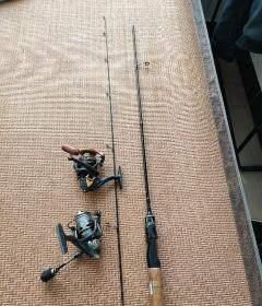 广西贺州便宜出售路亚竿钓鱼设备，全部一起，买回去直接可以用