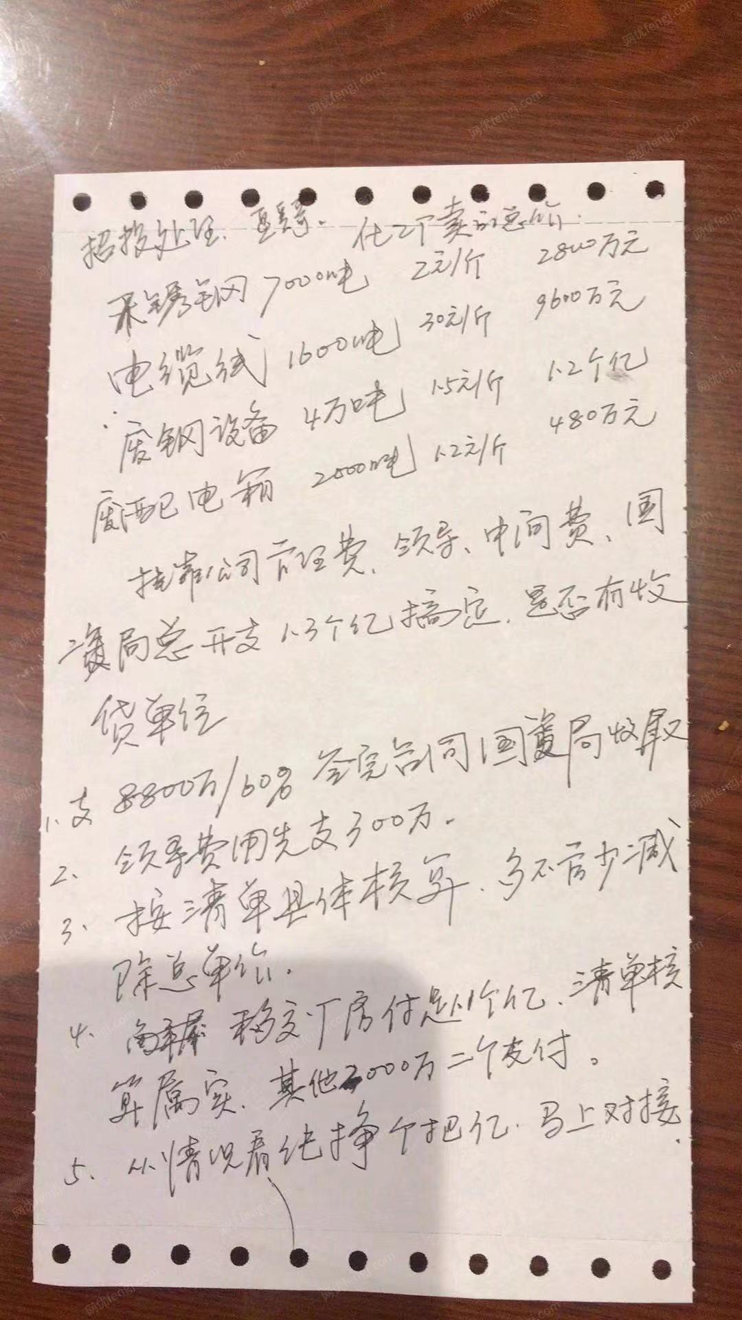 贸易商转让化肥厂整厂拆除，货在广西柳州，需图片里的资质，包干价1.2亿元，具体看图