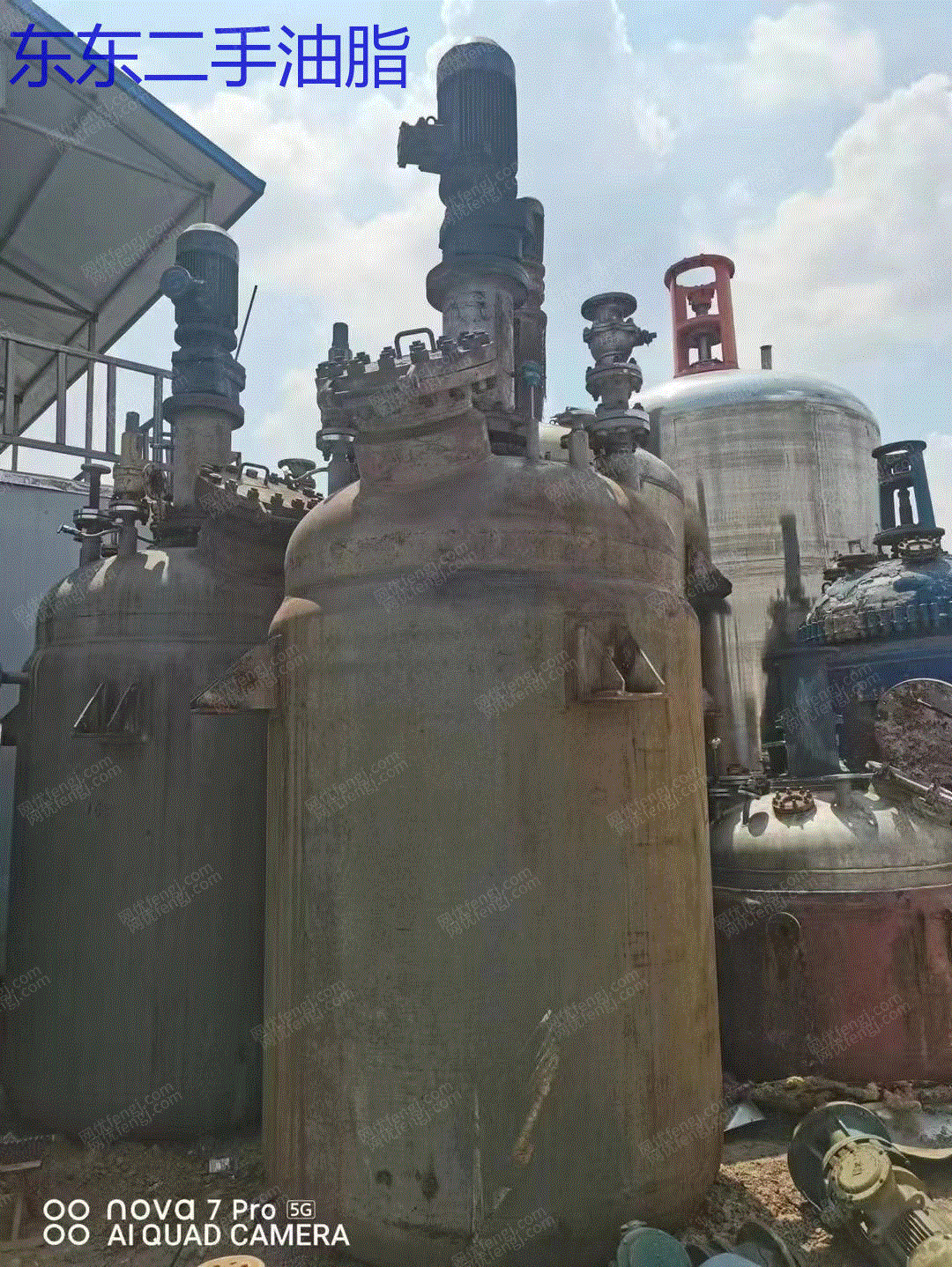 市场库存二手高压釜 5立方压力釜 316L材质反应釜