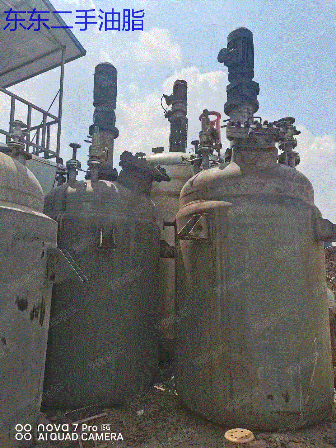 市场库存二手高压釜 5立方压力釜 316L材质反应釜