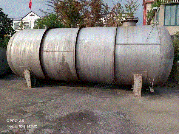 For sale, 30 cubic stainless steel pressure storage tank with a pressure resistance of 10 kg.