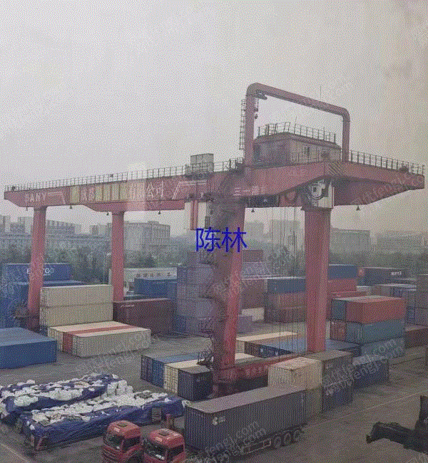 Transfer of second-hand MJ rail container gantry crane with a span of 40.5 t-38m