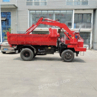 拉沙四不像随车挖 四驱挖掘装载机 自卸式随车挖掘机出售