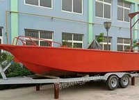 出售闲置铝合金柴油快艇，7米2，带鱼探，航速25节