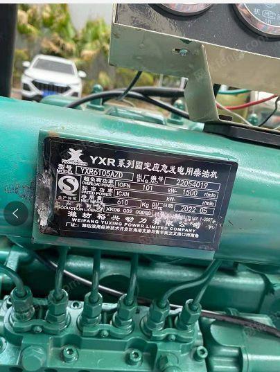 出售二手柴油发电机YXR61085AZD,101KW