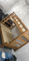 山东菏泽出售下宽1.5上宽1.2长2米全松木子母床，结实耐用