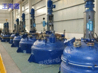 Shandong factory urgently needs 15 second-hand 8 cubic enamel reaction kettles