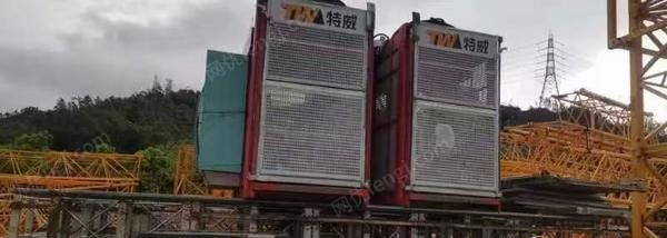 重庆巴南区出售21年特威变频电梯，同年份镀锌节，100米，资料齐全，使用一个工地