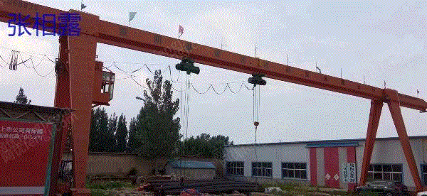 Shandong sells second-hand 10 tons 30 +6 +6 effective 9-meter gantry cranes