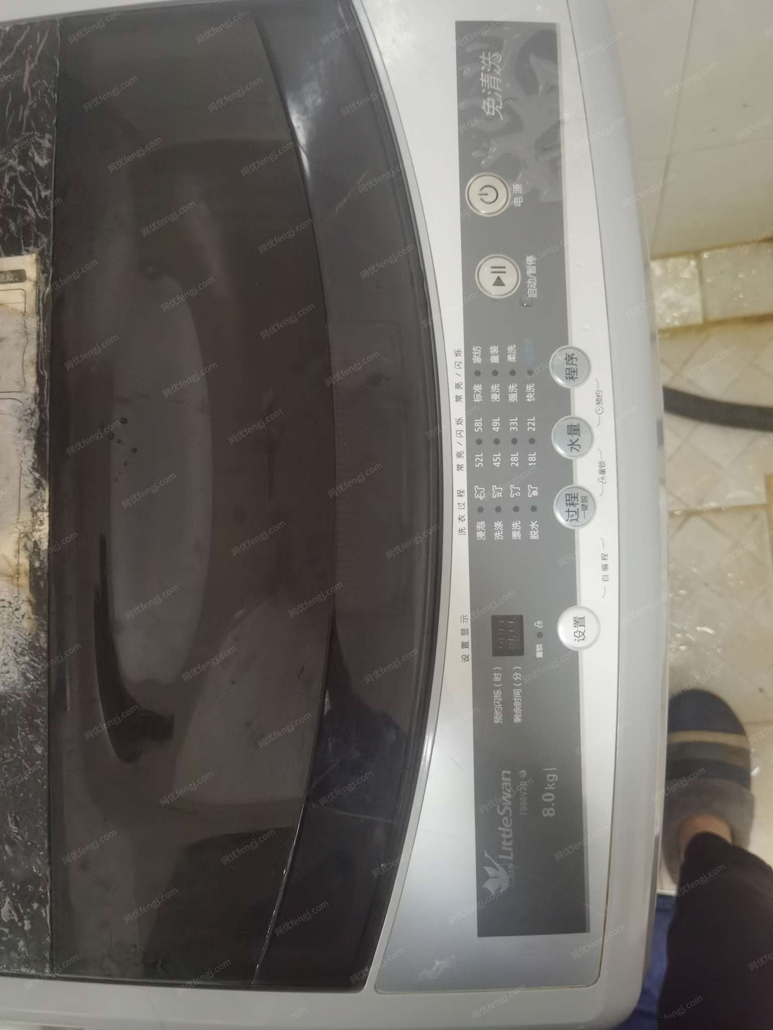 转让全自动小天鹅洗衣机（8kg）