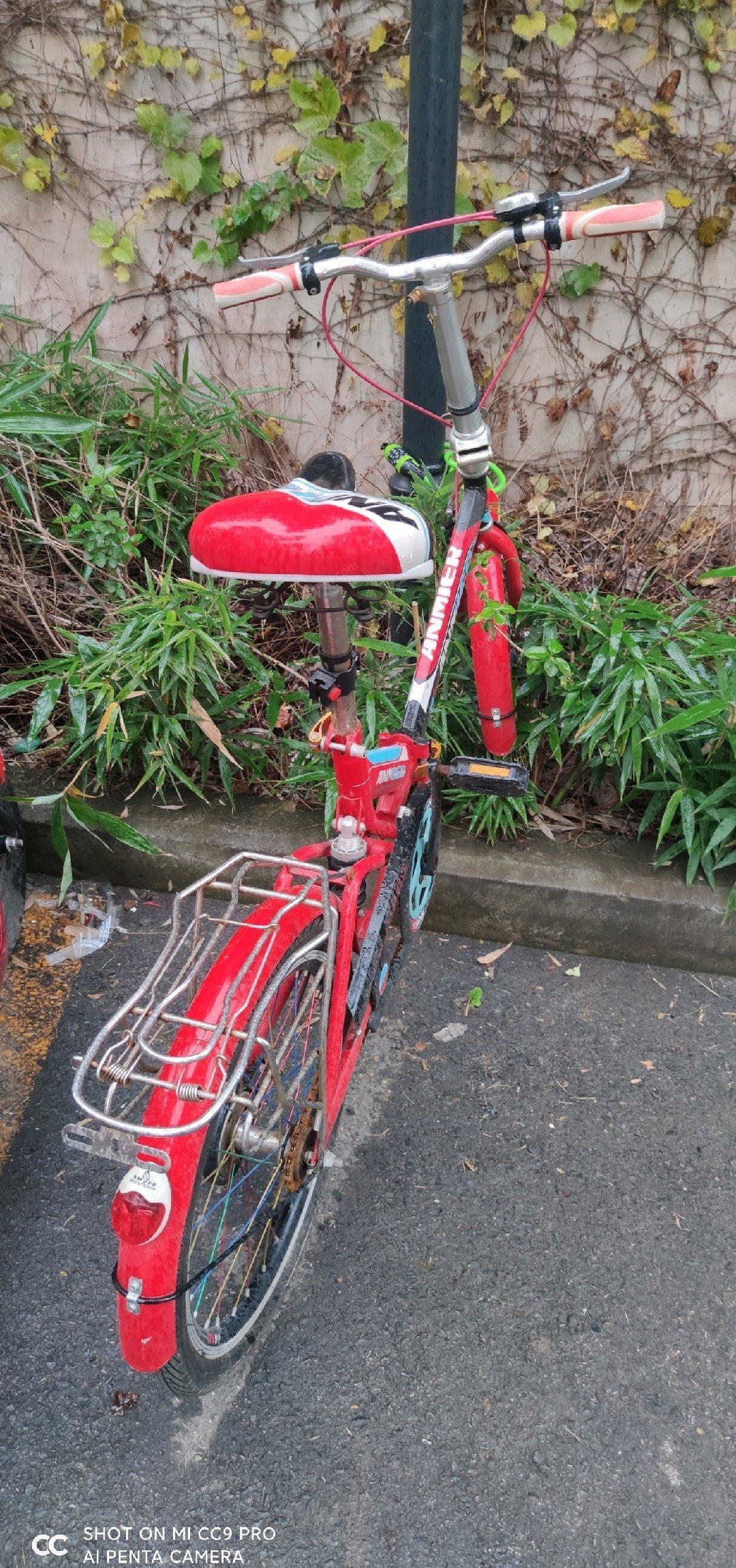 重庆江北区转让折叠轻便自行车，九成新