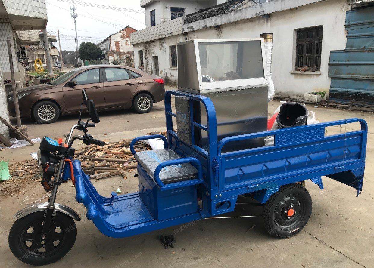 江苏无锡因本人要回家发展，出售电动三轮车烤红薯炉灶