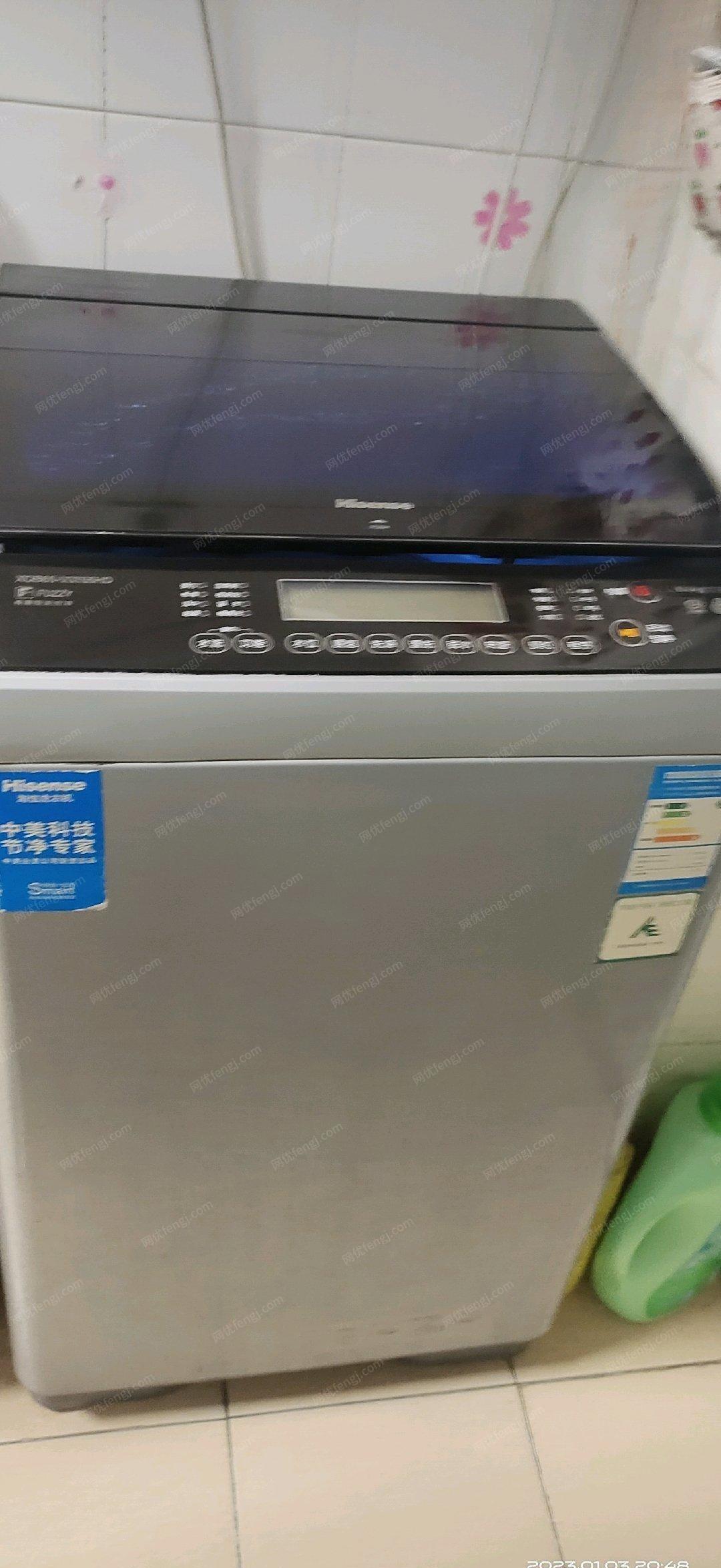 山东德州因换新，出售海信全自动涡轮洗衣机