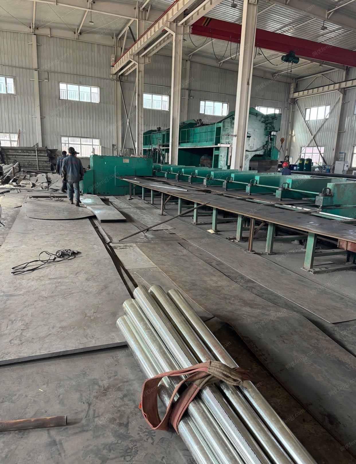 新疆乌鲁木齐出售600T折弯机，钢板斜剪生产线，埋弧自动焊