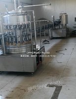黑龙江哈尔滨由于厂子搬迁闲置浆糊贴标机 喷码机 18头灌装机 冲瓶机便宜出售