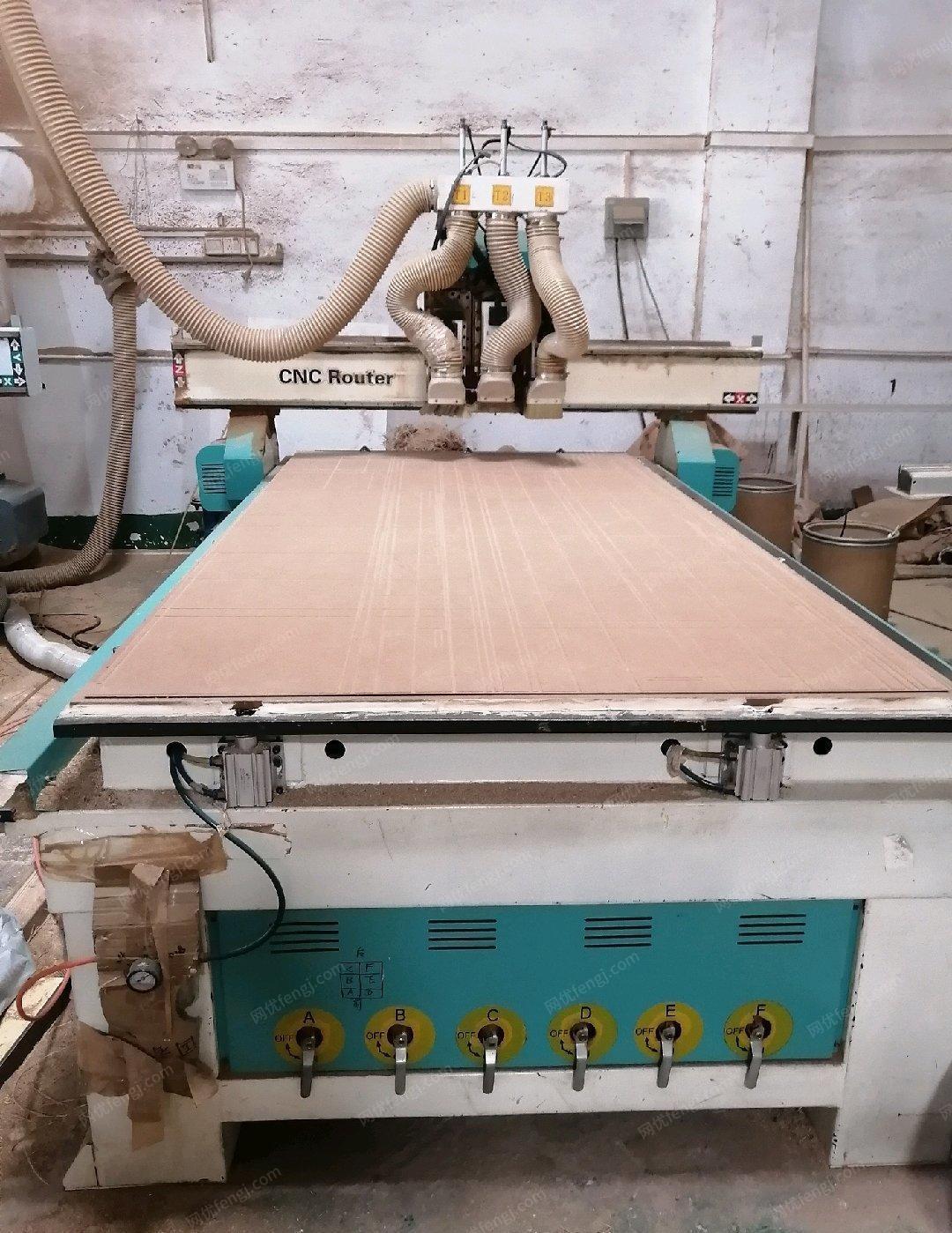 广东广州设备更新，21年木工开料机/雕刻机1台转让