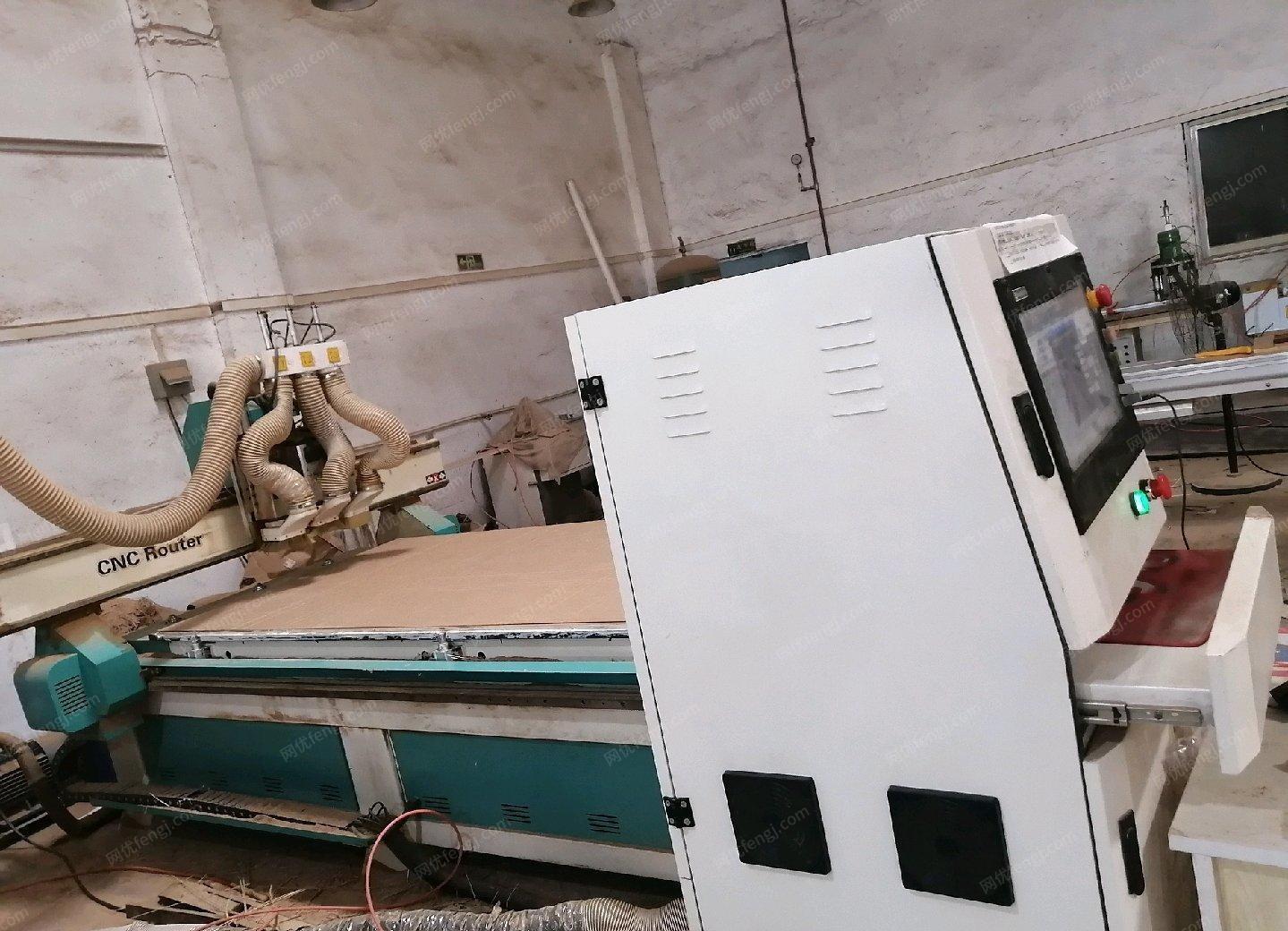 广东广州设备更新，21年木工开料机/雕刻机1台转让