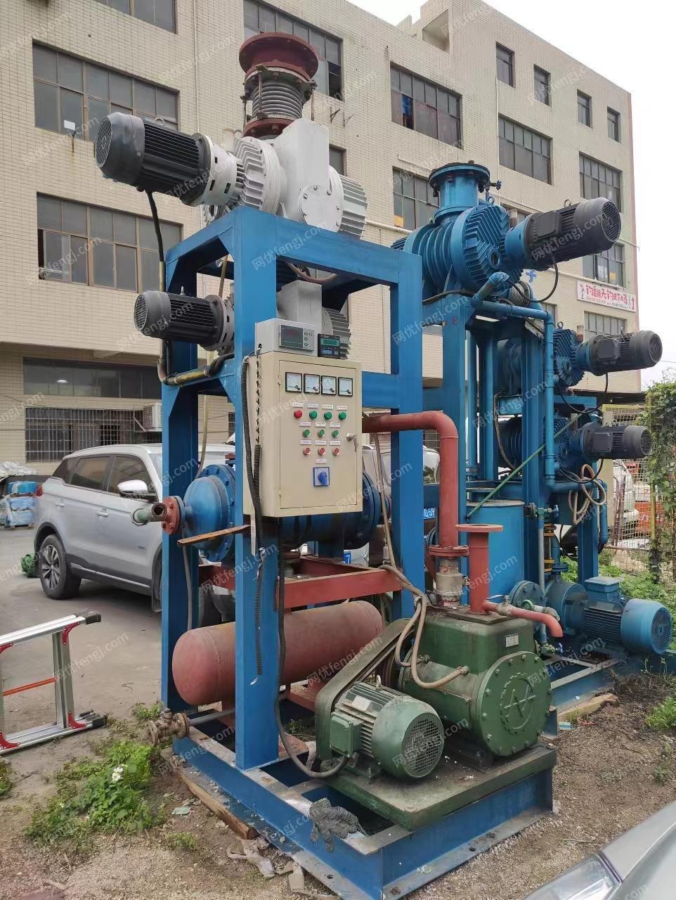 出售ZJY-300/ZJY-600闲置罗茨循环泵机组和罗茨旋片泵机组各一套