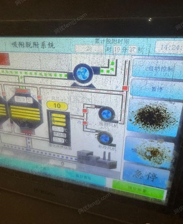 江苏徐州转让3万风量催化燃烧环保设备