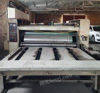 纸箱厂处理4色2米开槽模切水墨印刷机（详见图）