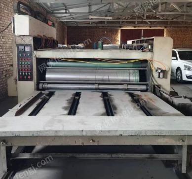 纸箱厂处理4色2米开槽模切水墨印刷机（详见图）