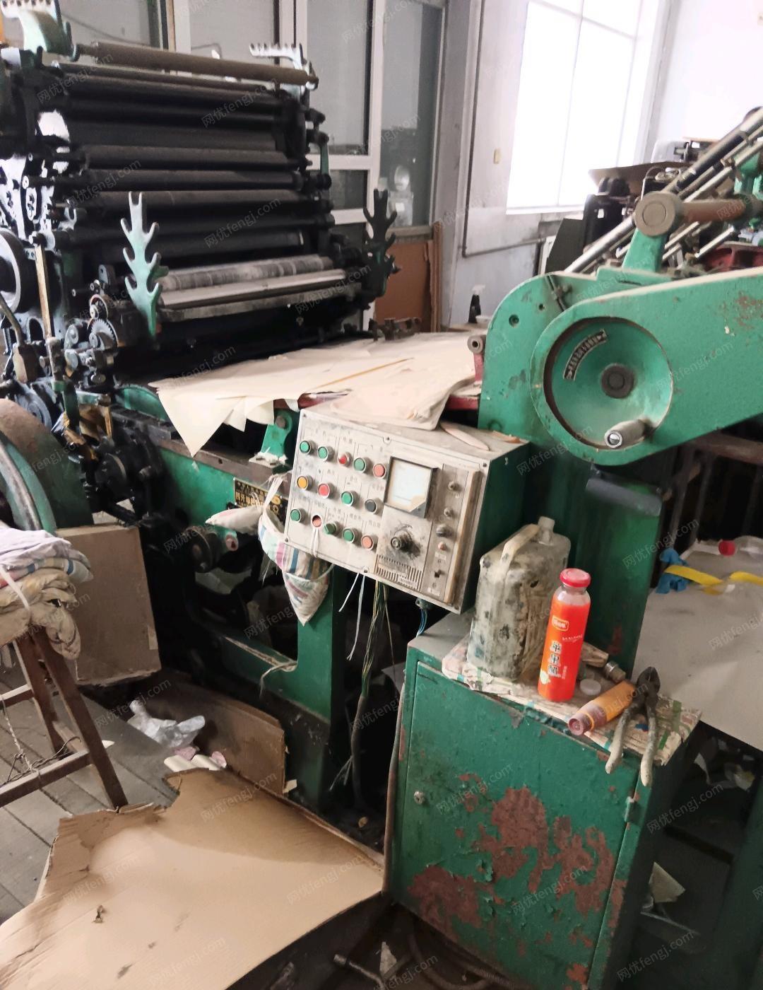 河北唐山厂子不干了，切纸机印刷机出售
