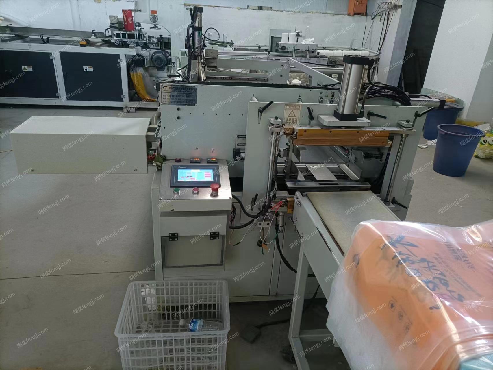 纸巾加工厂处理18年3.5米复卷机，自动切，19年多排包装机