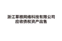 12月19日浙江草根网络科技有限公司应收债权资产出售处理招标